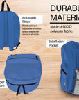 16" Blue Basic Backpack