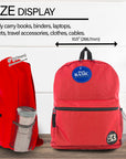 16" Red Basic Backpack