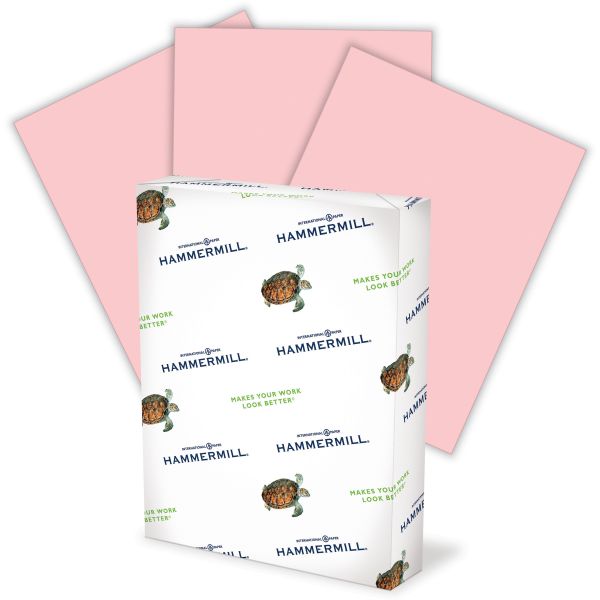  Hammermill Colored Paper, 20lb Pink Printer Paper, 8-1/2 x 11-  1 Ream (500 Sheets) - Made in the USA, Pastel Paper, 103382R : Multipurpose  Paper : Office Products