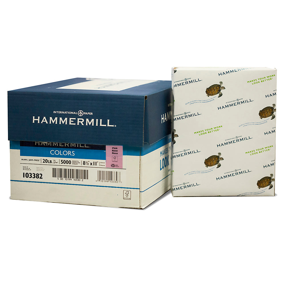 HAMMERMILL 8.5" X 11" Pink Colored Paper (10 Reams/Case)