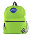 16" Lime Green Basic Backpack