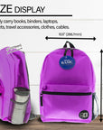 16" Purple Basic Backpack