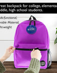 16" Purple Basic Backpack