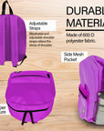 16" Purple Basic Backpack