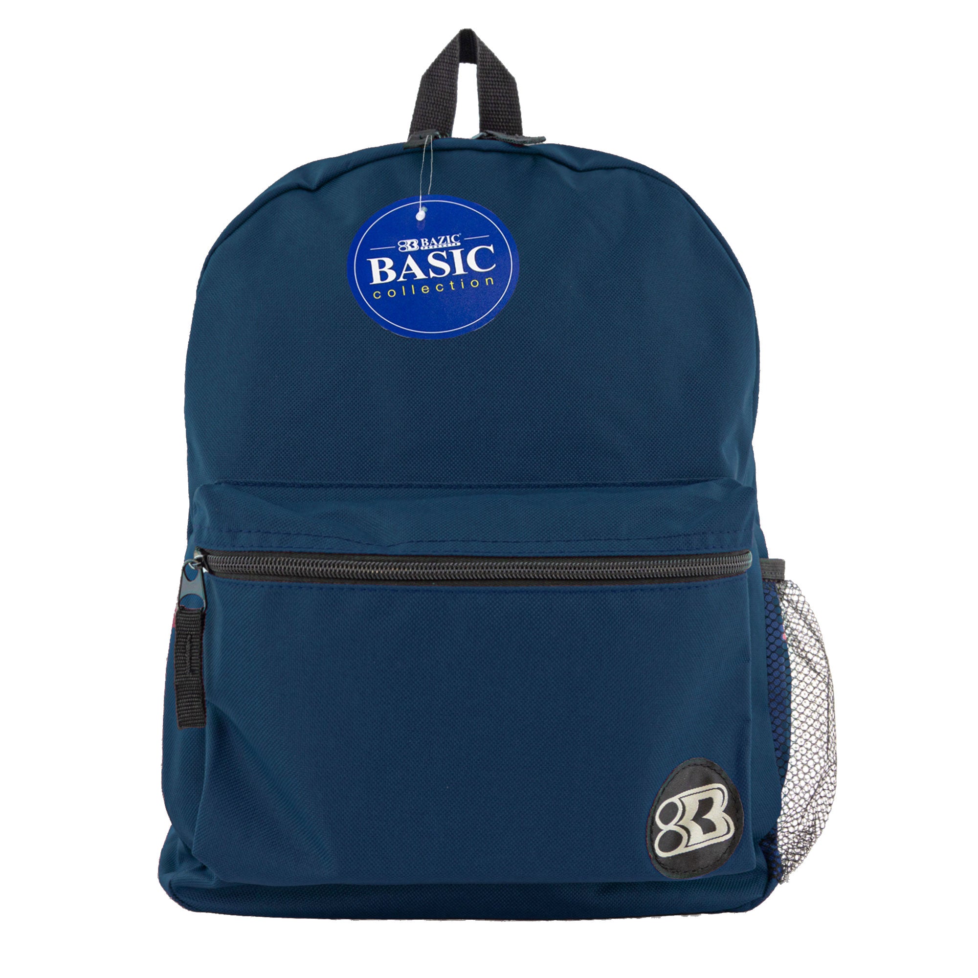 16" Navy Blue Basic Backpack