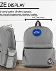 16" Gray Basic Backpack