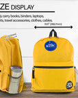 16" Mustard Basic Backpack