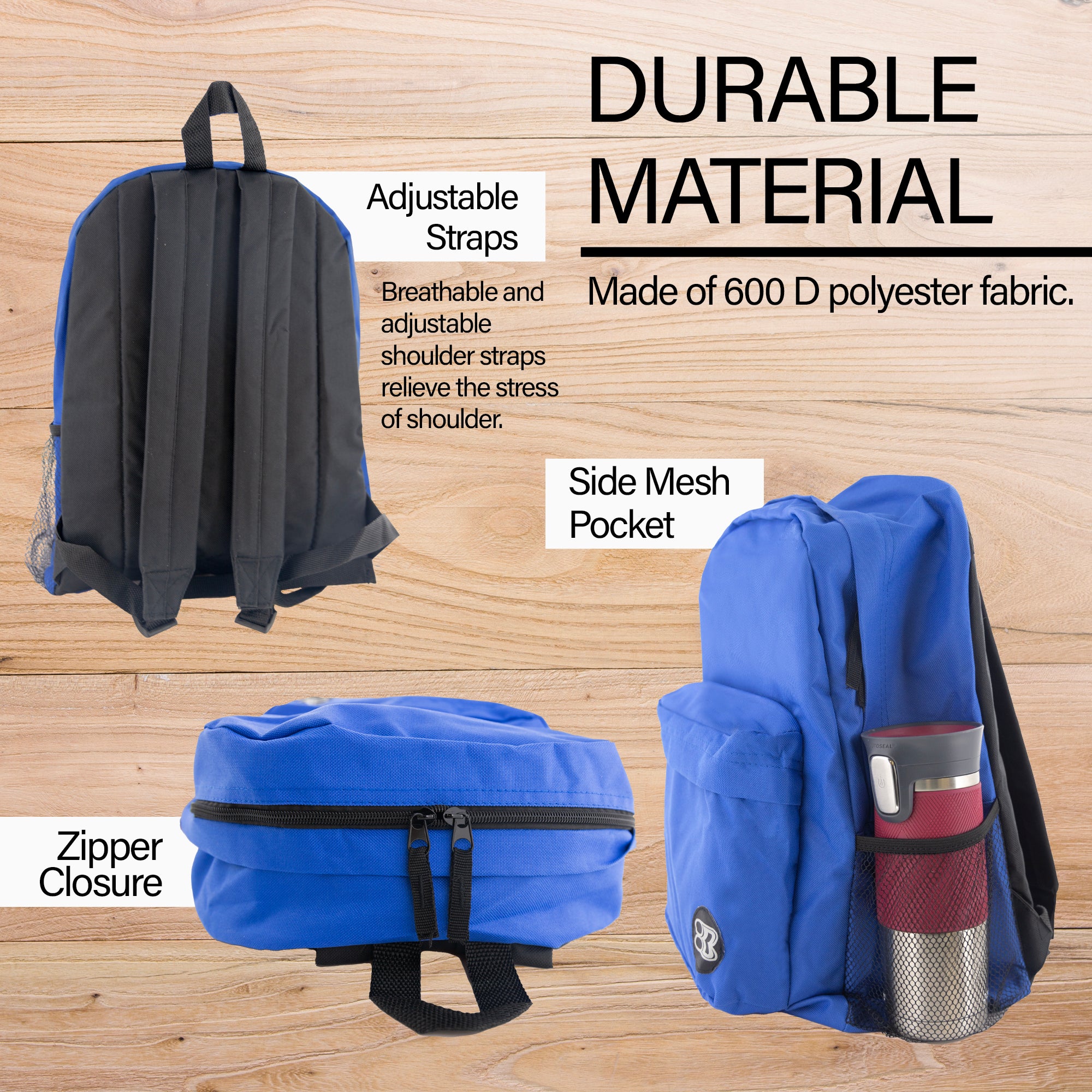 17" Blue Classic Backpack