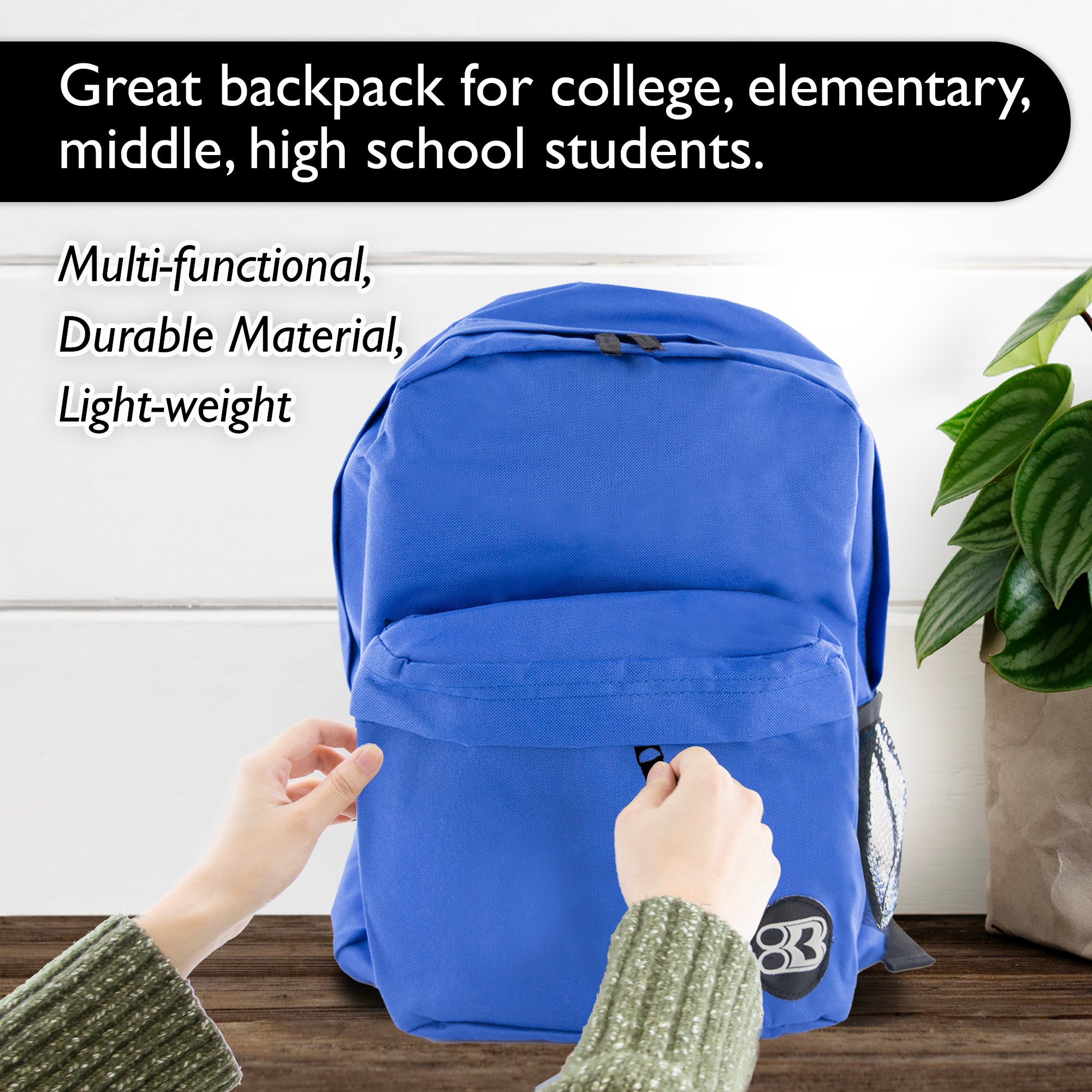 17" Blue Classic Backpack