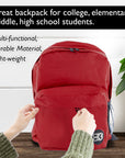 17" Burgundy Classic Backpack