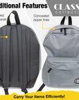 17" Navy Blue Classic Backpack