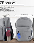 17" Gray Classic Backpack