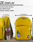 17" Mustard Classic Backpack