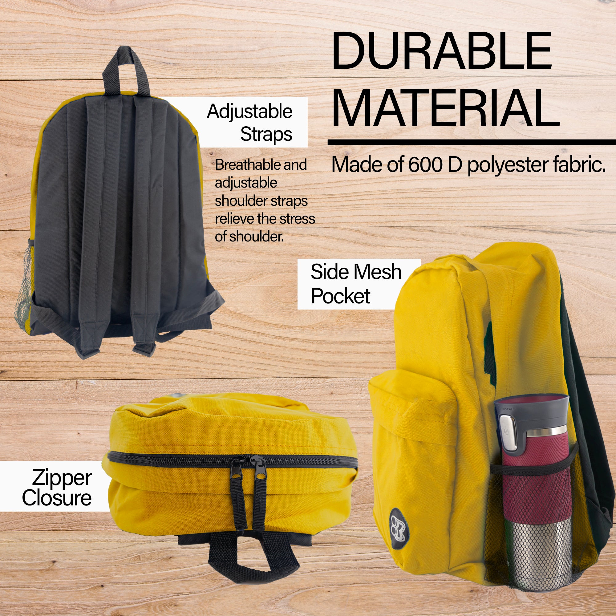 17" Mustard Classic Backpack