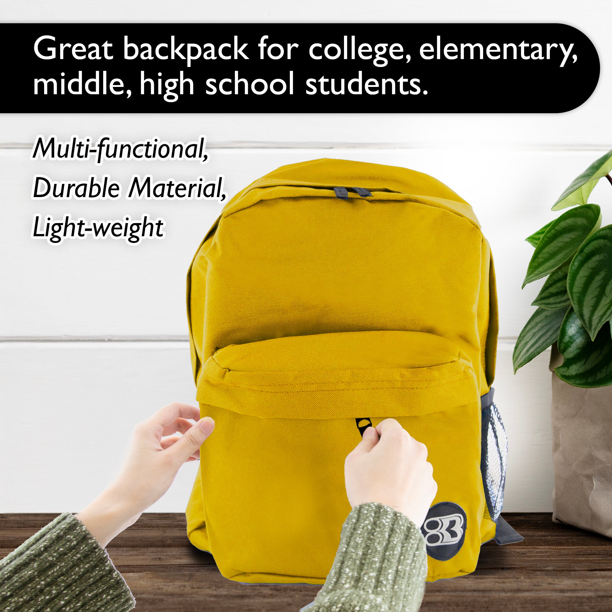 17" Mustard Classic Backpack