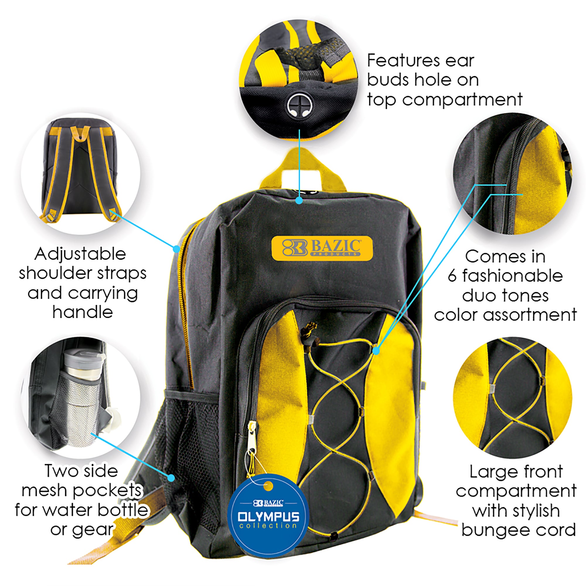 17" Olympus Backpack - Assorted Color