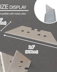 Utility Knife Replacement Blade with tube (8/Tube)