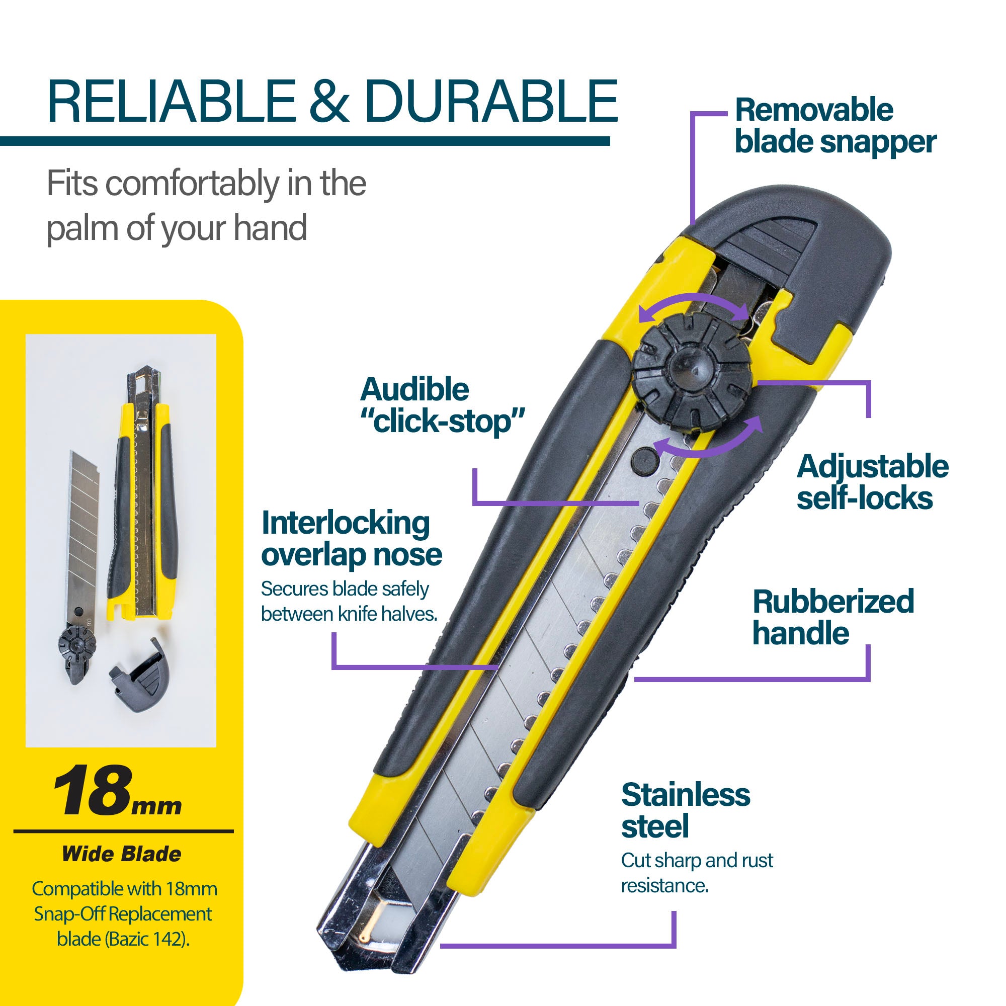 Steel Top Multipurpose Cutter w/ Cushion Grip