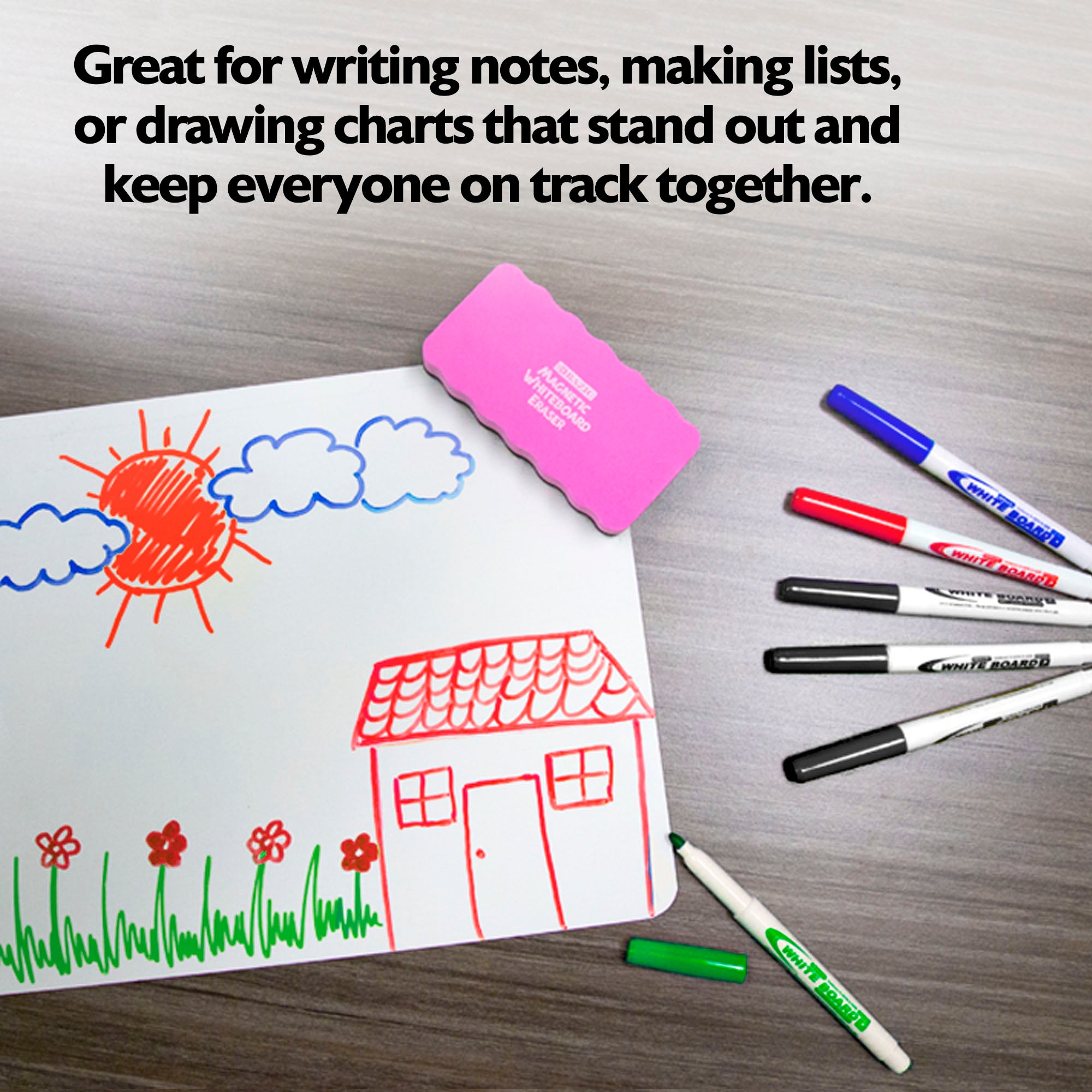 Assorted Colors Fine Tip Dry-Erase Markers (4/Pack)