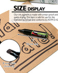8 mm Jumbo Chisel Tip Permanent Markers (2/Pack)