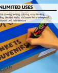 8 mm Jumbo Chisel Tip Permanent Markers (2/Pack)