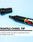 8 mm Jumbo Chisel Tip Permanent Markers (2/Pack)