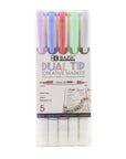5 Colors Dual-Tip Creative Markers