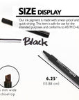 Black Chisel Tip Jumbo Permanent Markers (3/Pack)