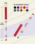 10 Colors Super Tip Washable Markers