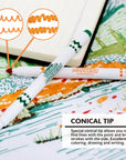 10 Colors Super Tip Washable Markers