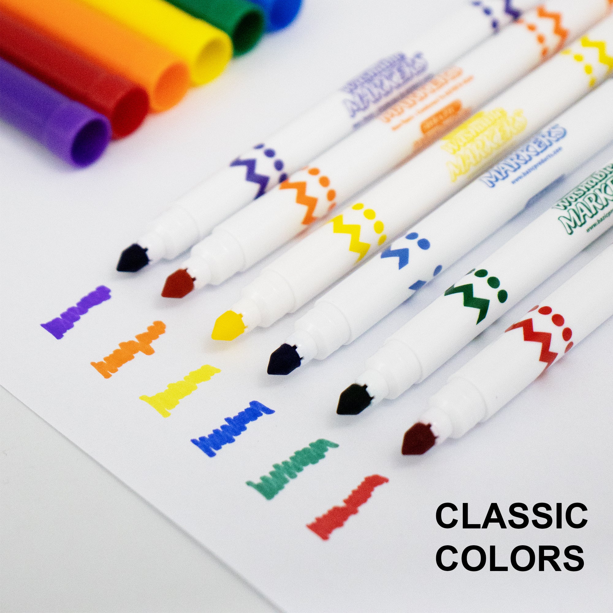 10 Colors Super Tip Washable Markers