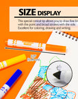8 Colors Broad Line Jumbo Washable Markers