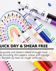 8 Colors Broad Line Jumbo Washable Markers