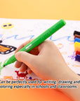 8 Colors Jumbo Triangle Washable Markers