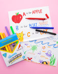 8 Colors Jumbo Triangle Washable Markers