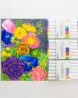 6 Fluorescent Colors Dual Tip Sketch Markers