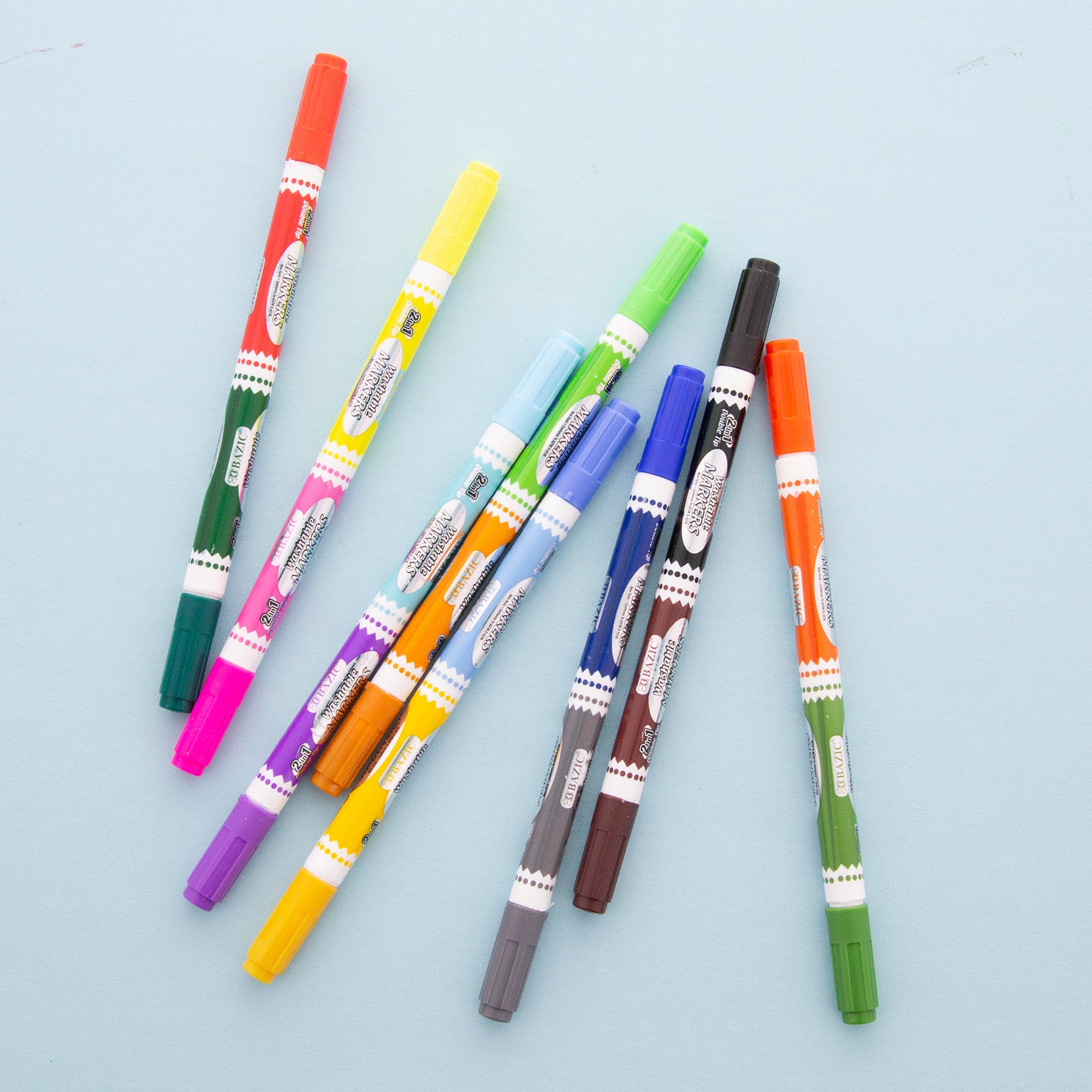 8 Double-Tip Washable Markers