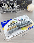 Silver & Gold Metallic Markers (2/Pack)