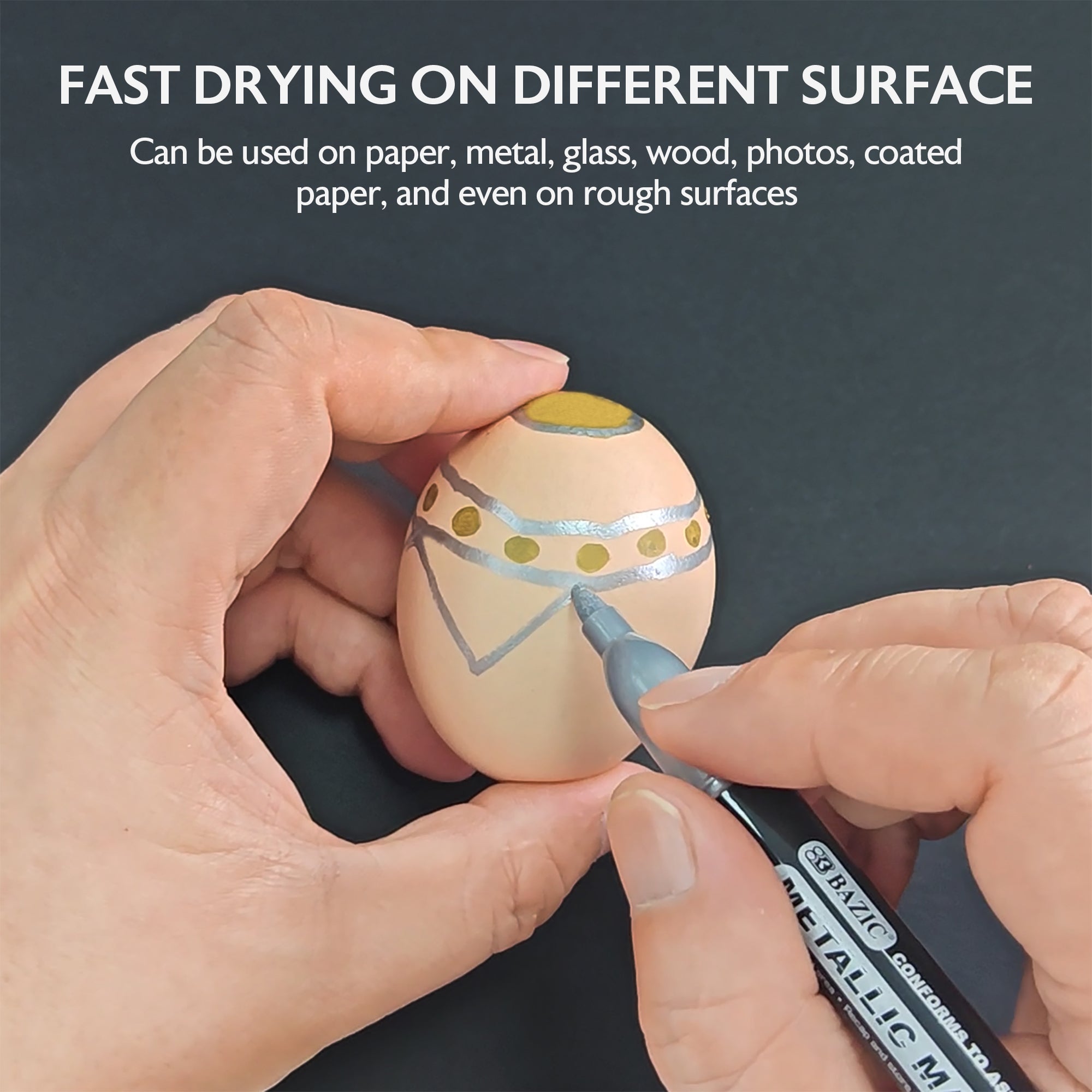 Silver & Gold Metallic Markers (2/Pack)