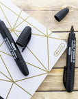 Black Double-Tip Permanent Markers (2/Pack)