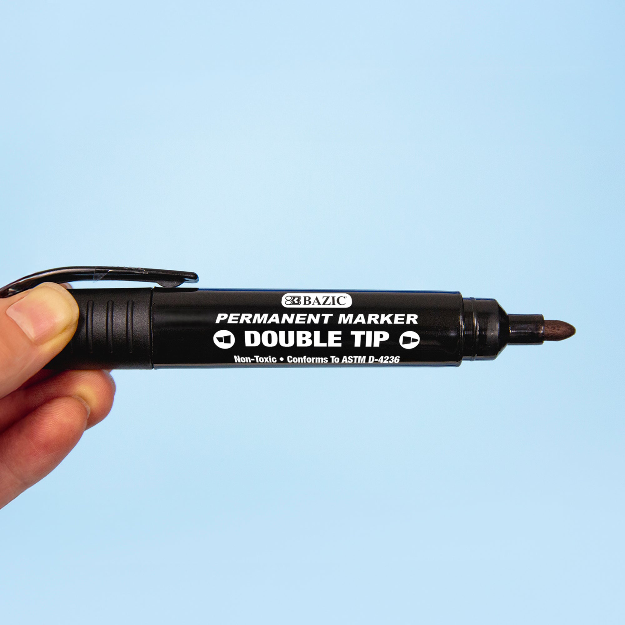 Assorted Colors Double-Tip Permanent Markers (3/Pack)