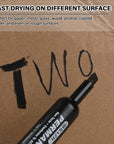 Black Chisel Tip Desk Style Permanent Markers (3/Pack)