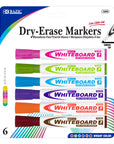 Bright Colors Chisel Tip Dry-Erase Markers (6/Pack)