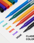 10 Colors Fine Line Washable Markers