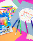 10 Colors Fine Line Washable Markers