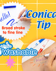 20 Color Super Tip Washable Markers