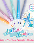 6 Pastel Colors Brush Markers
