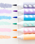 6 Pastel Colors Brush Markers