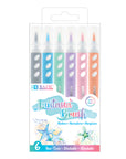 6 Pastel Colors Brush Markers