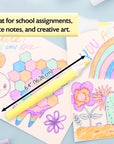 6 Fluorescent Colors Brush Markers